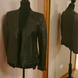 BCBG Faux Leather Jacket